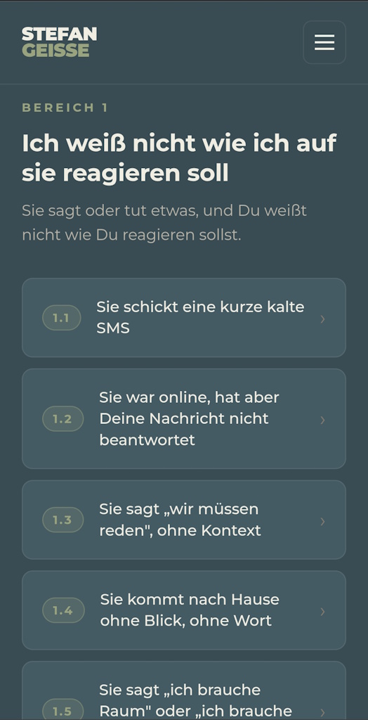 Situation mit Antwort